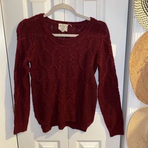 💕Hippie Rose | Maroon Sweater